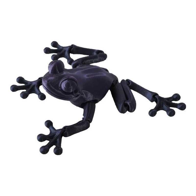 3D Station 3D Printed Frog  - Purple  - مجسم ثلاثي الأبعاد